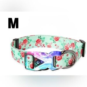 LED Dog Collar Night Safety Light Up Lovely Rose Xtra Batteries Included Med NWT